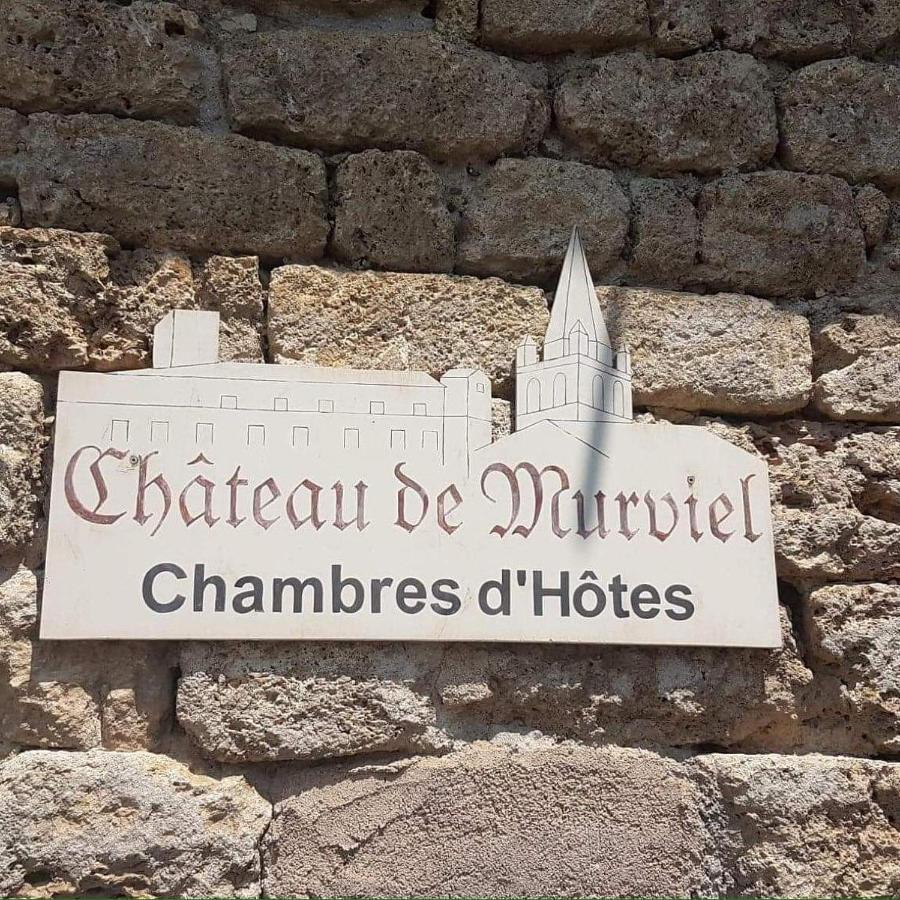 Chateau De Murviel Bagian luar foto